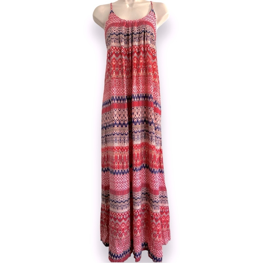 Marina Luna Spaghetti Thin Strap Boho Maxi Size Small